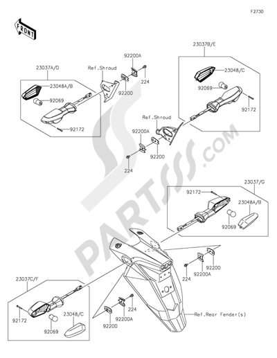 Kawasaki ER-6n 2014 Turn Signals
