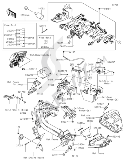 Kawasaki ER-6n 2014 Chassis Electrical Equipment