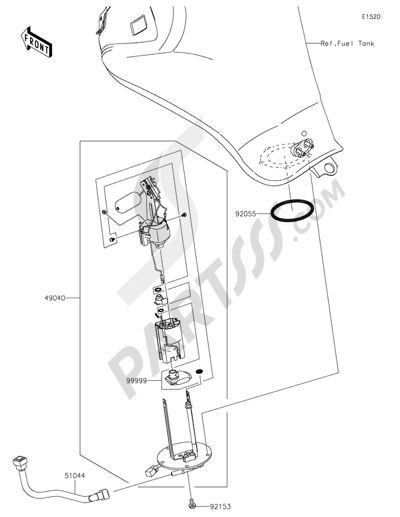 Kawasaki ER-6n 2014 Fuel Pump