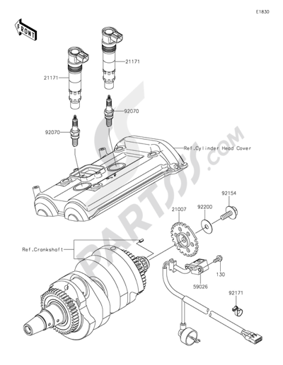 Kawasaki ER-6n 2014 Ignition System