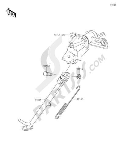 Kawasaki ER-6n 2014 Stand(s)