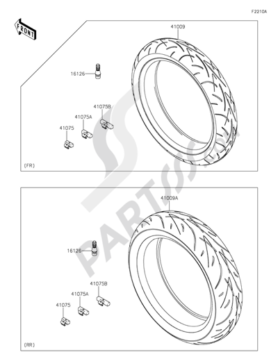 Kawasaki ER-6n 2014 Tires(EGF)