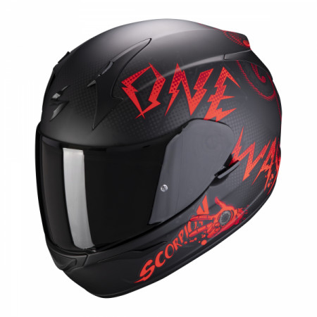 Herumetto Scorpion Exo 390 Oneway Mat Rojo Negro Partsss