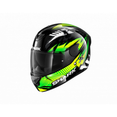 Helmet shark d-skwal 2 penxa black green yellow | Partsss