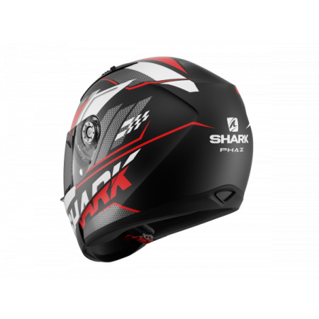 Helmet shark ridill 1.2 phaz mat black red white | Partsss