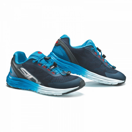 ZAPATILLAS SIDI WIRE CARBON BARNIZADO AZUL BLANCO | LaVueltaBikes