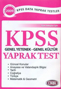 KPSS Genel Yetenek-Genel Kültür Yaprak Test