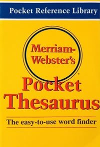 Merriam Webster`s Pocket Thesaurus