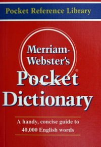 Merriam Webster`s Pocket Dictionary