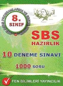 8. Sınıf Sbs`ye Hazırlık 10 Deneme Sınavı (1000 Soru)