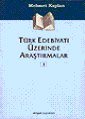 Türk Edebiyatı Üzerinde Araştırmalar 1