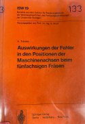 AUSWIRKUNGEN DER FEHLER IN DEN POSITIONEN DER MASCHINENACHSEN BEIM FÜNFACHSIGEN FRASEN