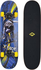 Schildkröt Skateboard Slider 31, attraktives Freizeit Komplett-Board, konkave Deckform mit Doppel-Kick und Griptape, 9-lagiges Ahornholz, ABEC7 Kugellager, Design: Cool King, 510643 000 -