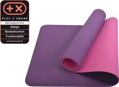 BICOLOR YOGA MATTE 4mm (violet-pink) im Carrybag M-2022 000 -