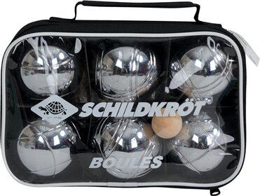 BOULE/BOCCIA Set, 2x3 Stahlkugeln+Zielkugel in Tragetasche 000 -