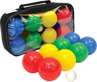 FUN BOCCIA Set, 4x 2 Kunststoffkugeln + 1 Zielkugel 000 -