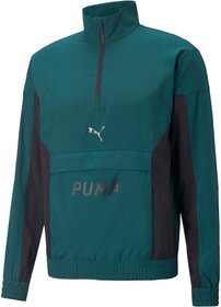 PUMA FIT WOVEN 1/2 ZIP - 024/VARSITY GREEN