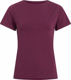 Da.-T-Shirt Ogda SS W - 301/RED WINE