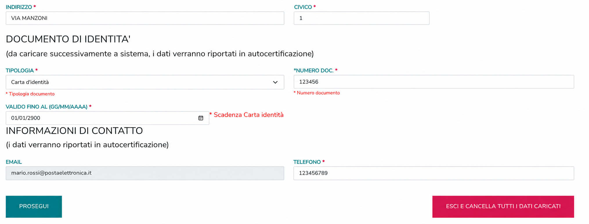 Guide rapide - autocertificazioni scolastici 06