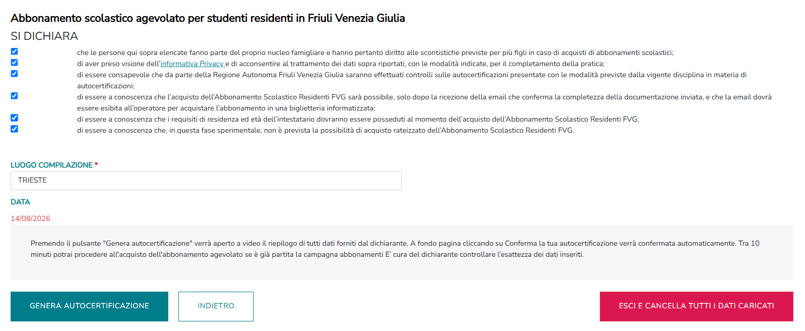 Guide rapide - autocertificazioni scolastici 13