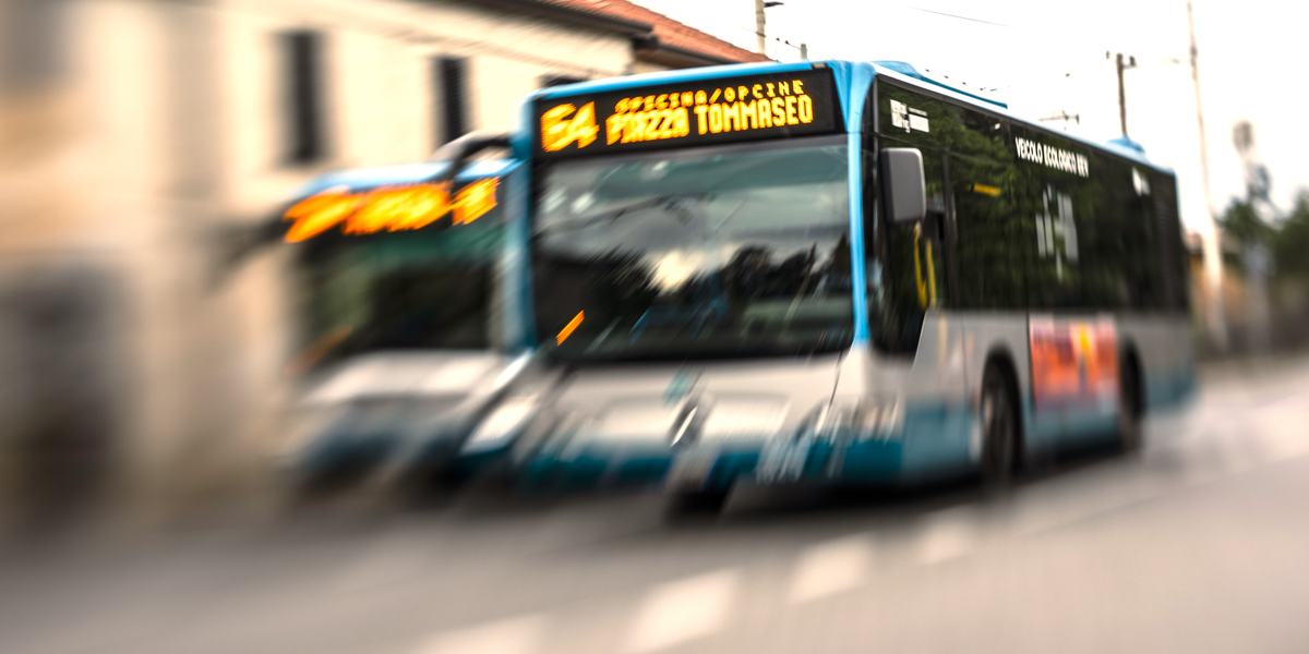 Linea urbana 64 di Trieste, a Opicina.