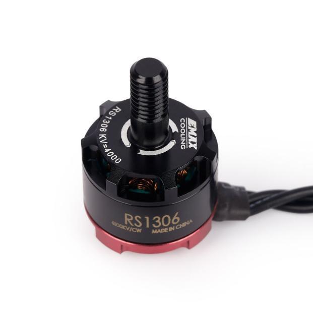 Emax RS1306 4000KV безщеточный мотор CW для FPV Racing Quad QAV-R 130 150 4pc soriginal emax rs1306 1306 4000kv 3300kv race brushless motor for fpv racing quad drone gep130x grashopper qav130 rx130 150