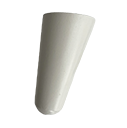 Legno conico sferico h 11 bianco