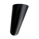 Legno conico sferico h 11 nero 