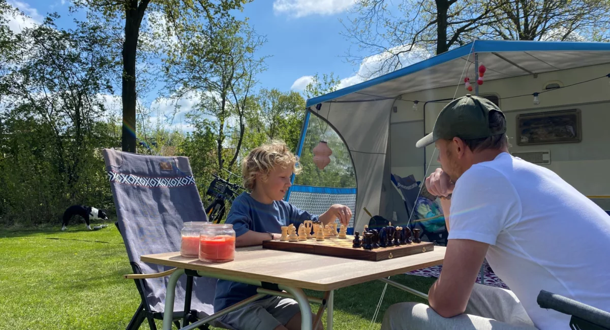 Schaken op de camping 
