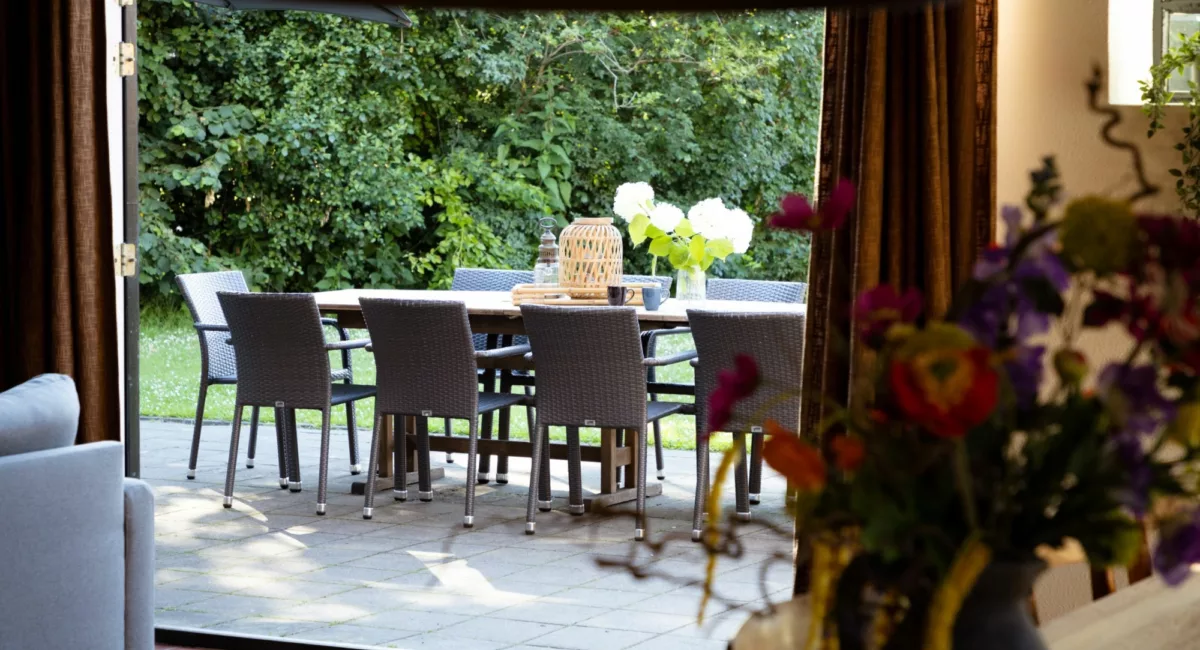 Groepsaccommodatie Kapshoeve terras 