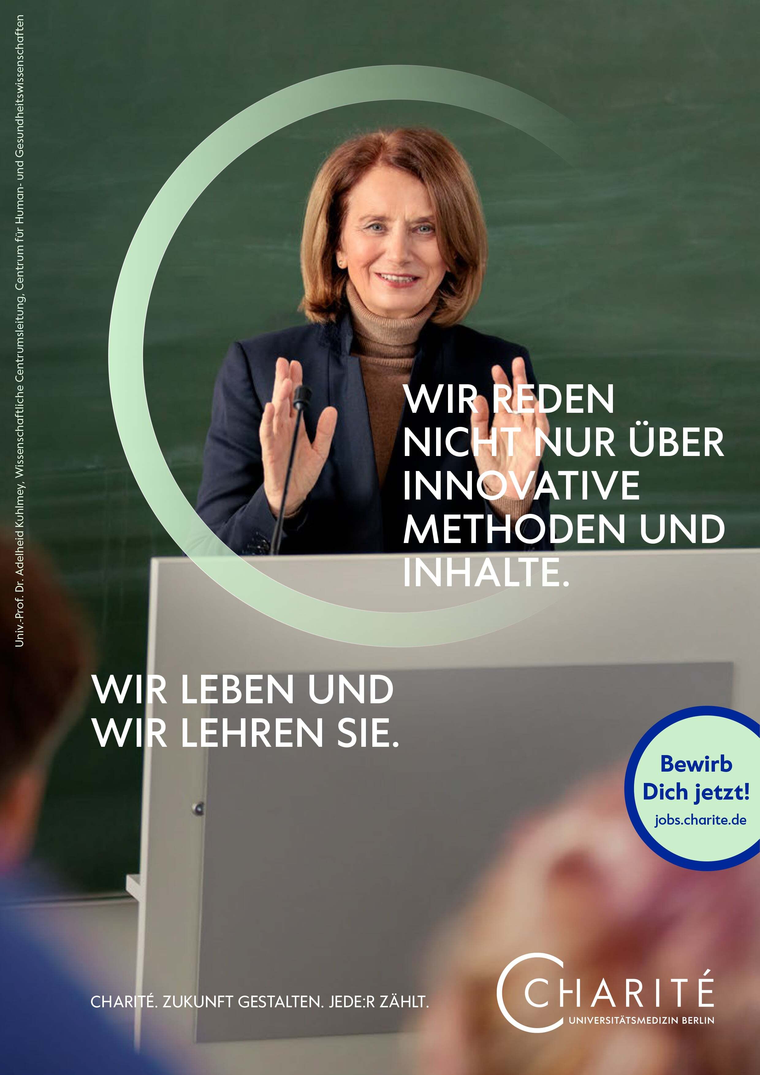 Charite Arbeitgeberkampagne Motiv Adelheid min