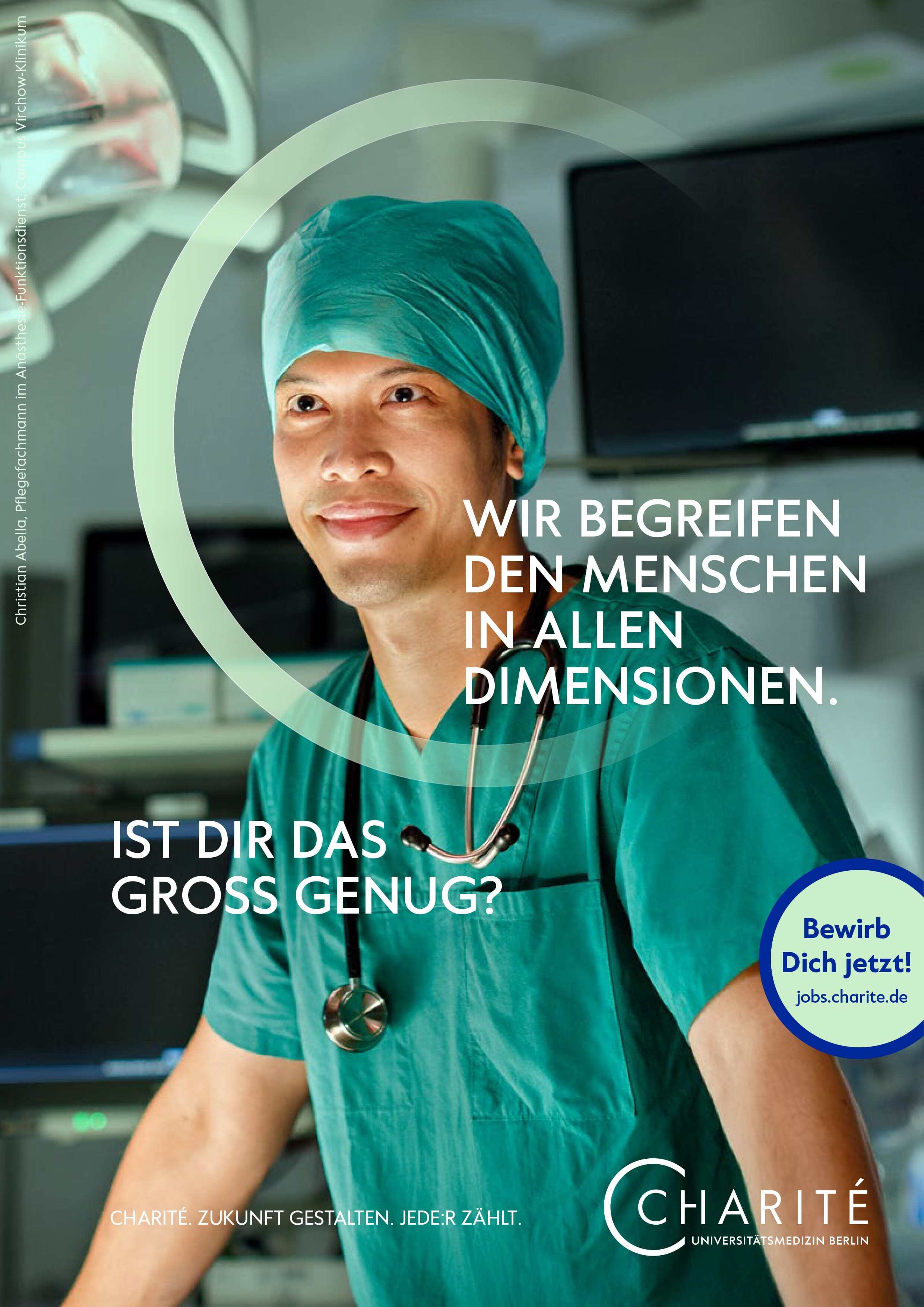 Charite Arbeitgeberkampagne Motiv Christian min