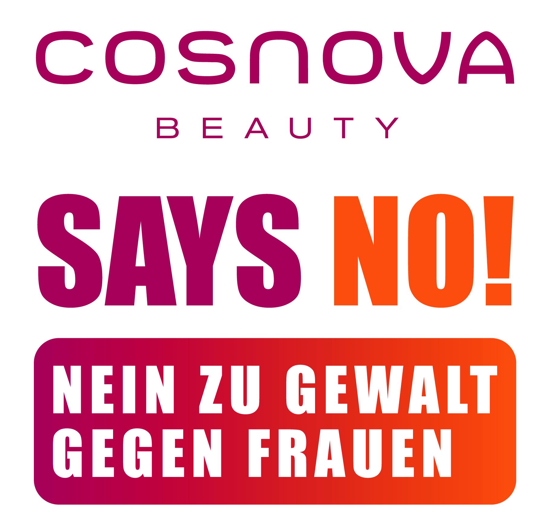 Cosnova says NO Nein zu Gewalt gegen Frauen 1