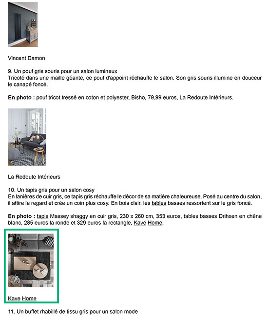 Kavehome presse media