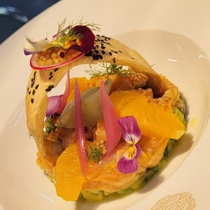 Salmon Tartare with Chili Mango