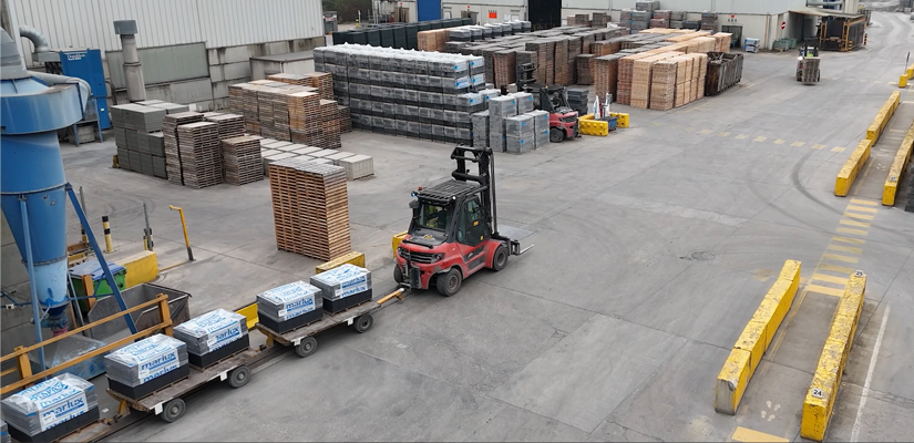 Linde forklift at site 