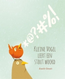 Kleine vogel leert een stout woord