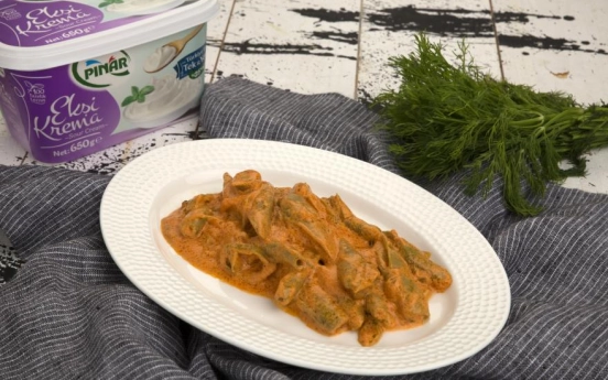 Ekşi Kremalı Taze Bakla