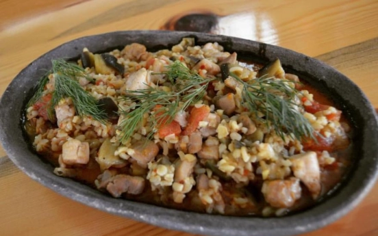 Bulgurlu Tavuk Etli Patlıcan