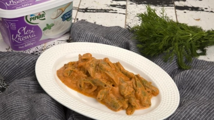 Ekşi Kremalı Taze Bakla