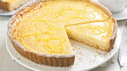 Zencefilli Çörek Tabanlı Limonlu Tart