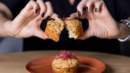 Ekşi Kremalı Tuzlu Muffin