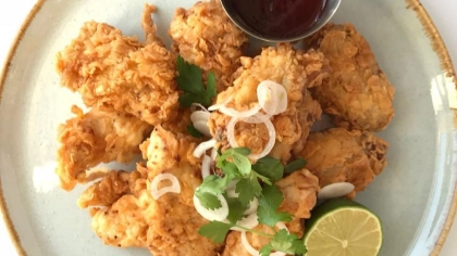 Kızarmış Çıtır Tavuk Kanatları