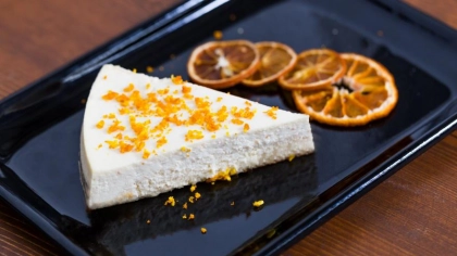 Portakallı ve Ekşi Kremalı Cheesecake