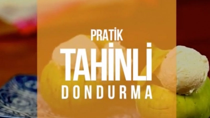 Pratik Tahinli Dondurma Tarifi