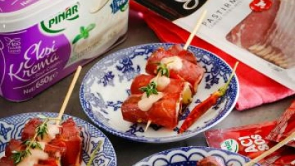 Pastırmalı Patates Şiş