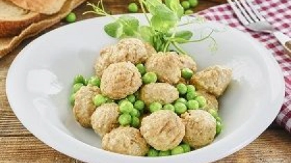 Fesleğenli Bezelyeli Misket Köfte