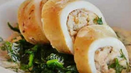 Pınar Kremalı Kalamar Dolma