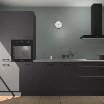 Onyxgrijze keuken Brussel 26368