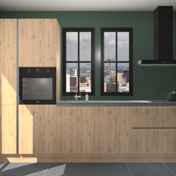 Madera natuur greeploze keuken Brussel 26420
